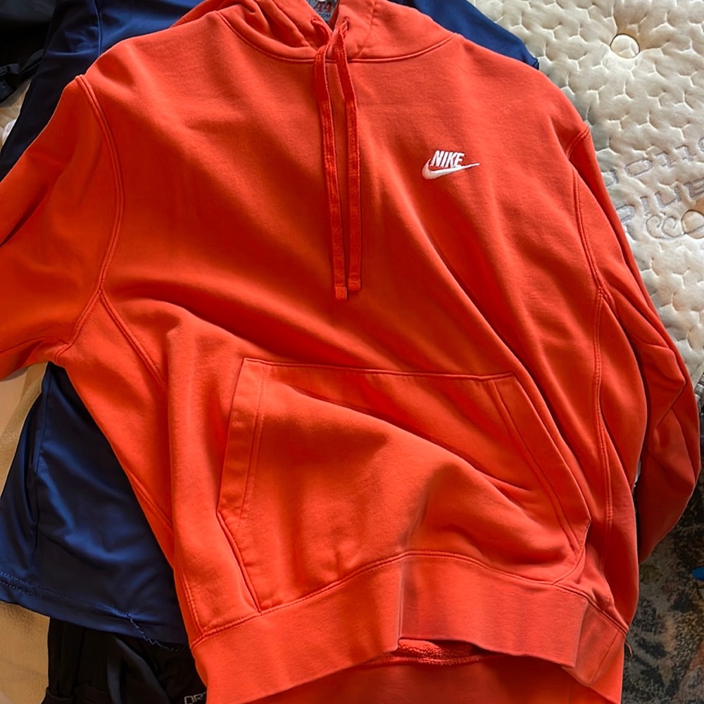 Orange Nike hoodie
